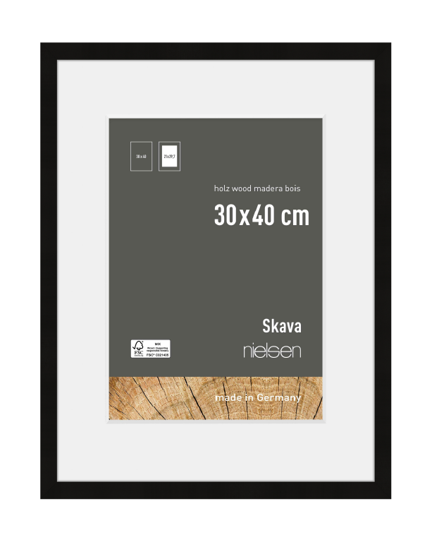 Rahmen Schwarz 30x40cm