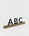Acrylbuchstabe schwarz ABC