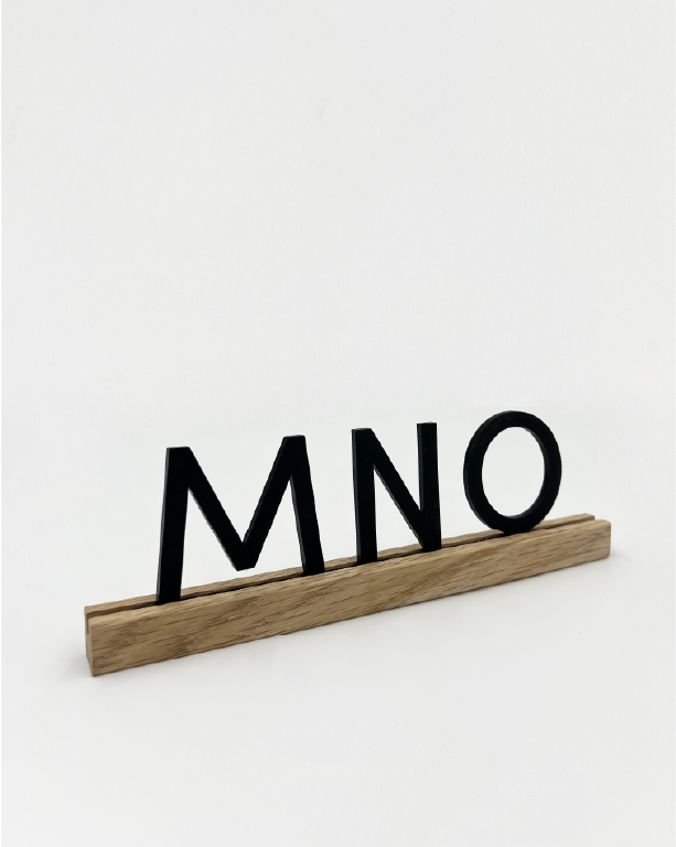 Deko Buchstabe für Holzleiste