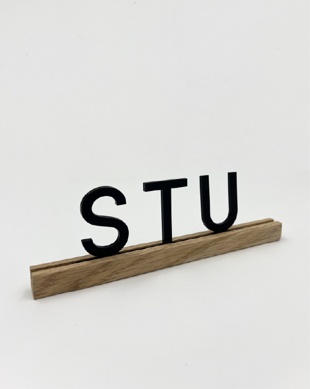 Deko Buchstabe für Schriftzug schwarz