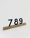 Deko Zahlen aus Acryl für Holzleiste
