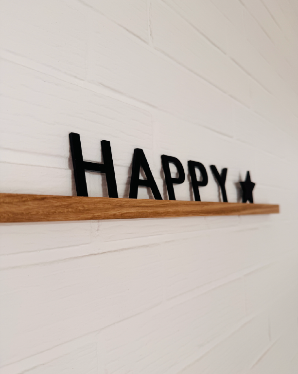 Holzleiste für Deko Schriftzüge