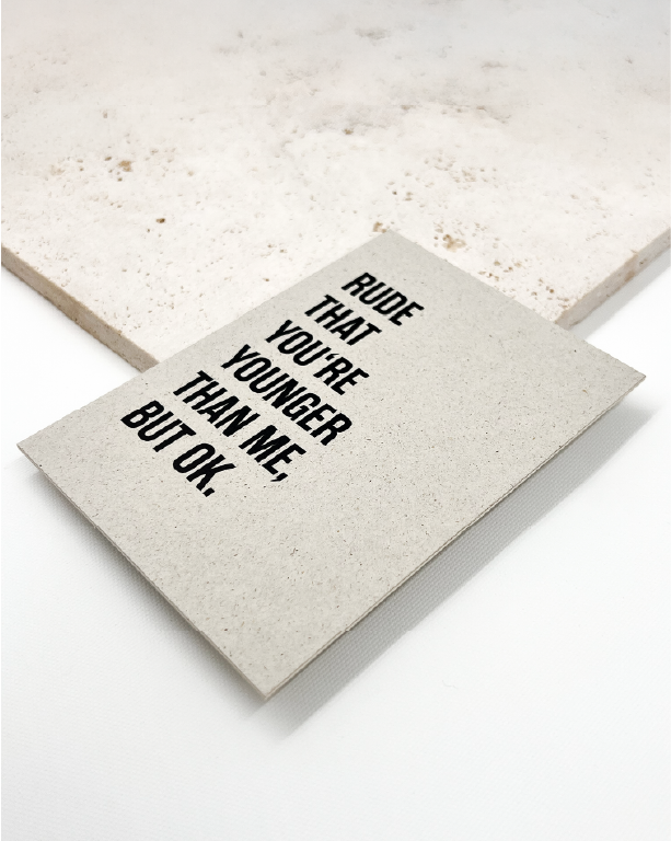 Postkarte Graspapier