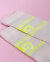 Tennissocken Rosa und Neongelb