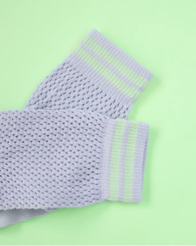 Baumwollsocken Netz Lavendel