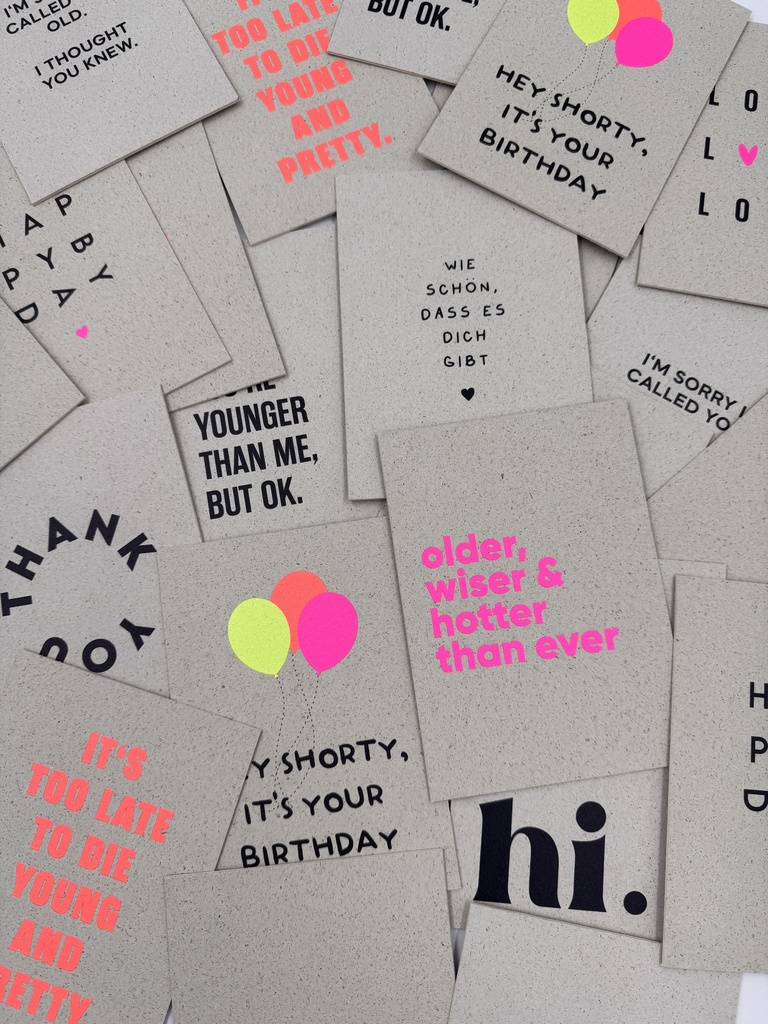 Postkarten aus Graskarton