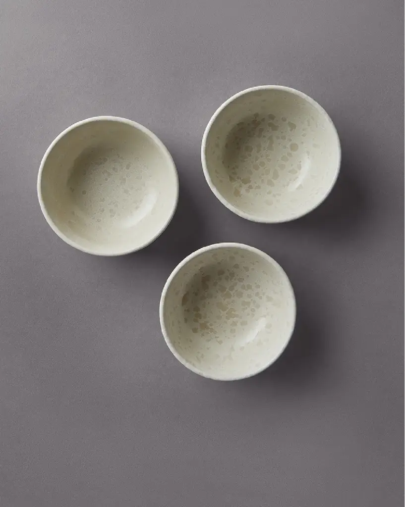 Handgemachte portugiesische Dipschale beige