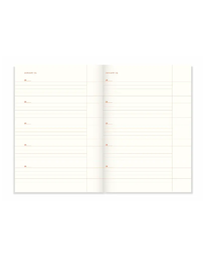 A-Journal One Line a Day Notizbuch beige