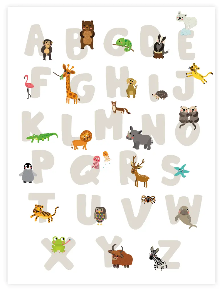 [PPC-00527] ABC Poster (30x40cm, Posterpapier)