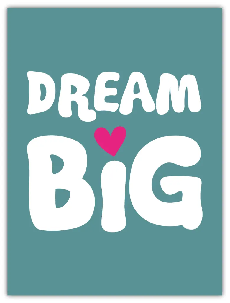 [PPC-00579] Dream Big Neon Poster  (30x40cm, Posterpapier)