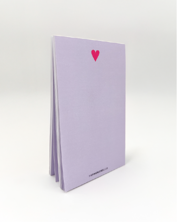 Pinkes Herz Notizblock