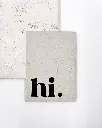 hi. Postkarte Graspapier