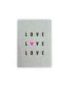 Love Neon Postkarte Graskarton 