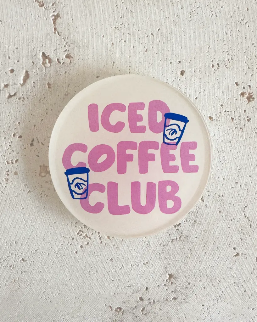 [PPC-00650] Iced Coffee Club Untersetzer aus Acryl