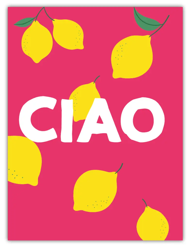 Ciao Poster