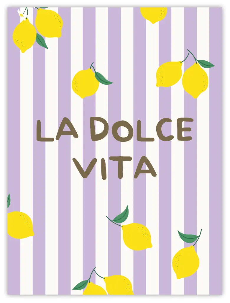 [PPC-00669] La Dolce Vita Poster (30 x 40 cm, Posterpapier)