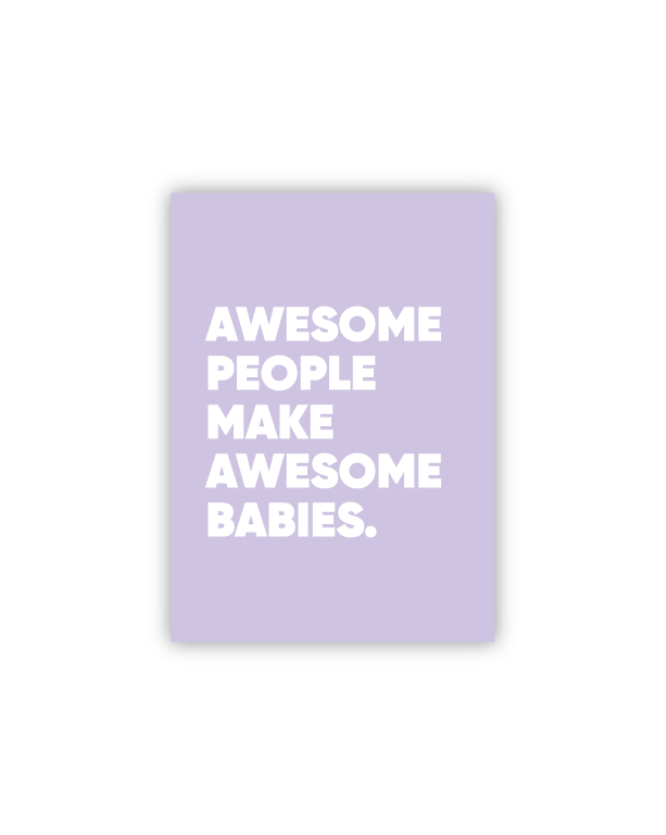 Awesome Babies Postkarte