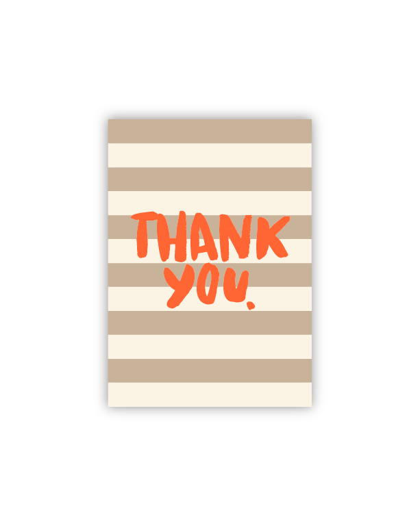 Thank You Neon Postkarte