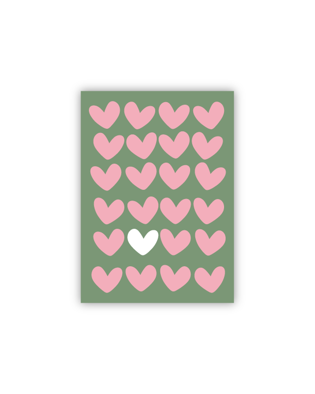 [PPC-00725] Hearts Postkarte