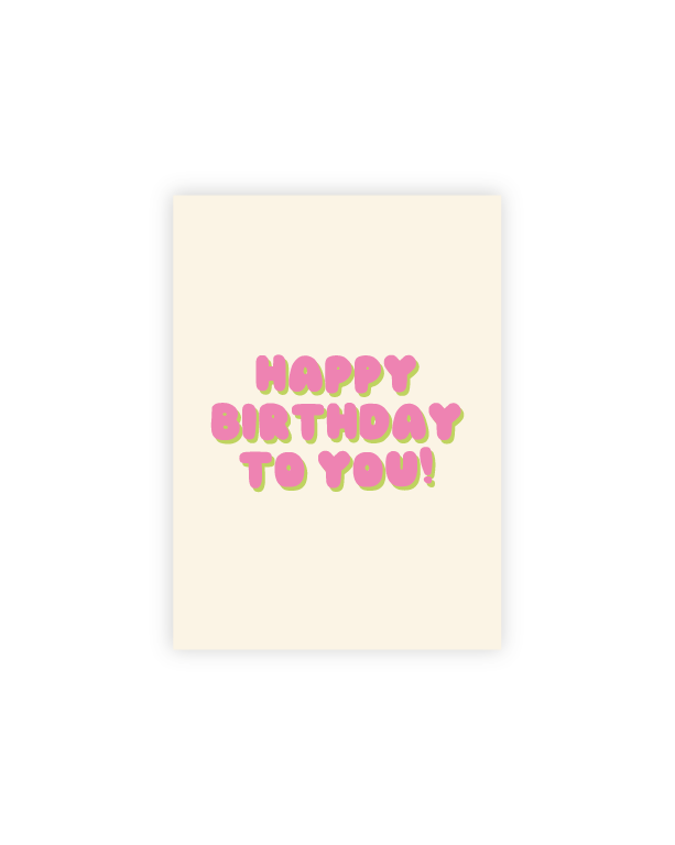 Happy Birthday Postkarte