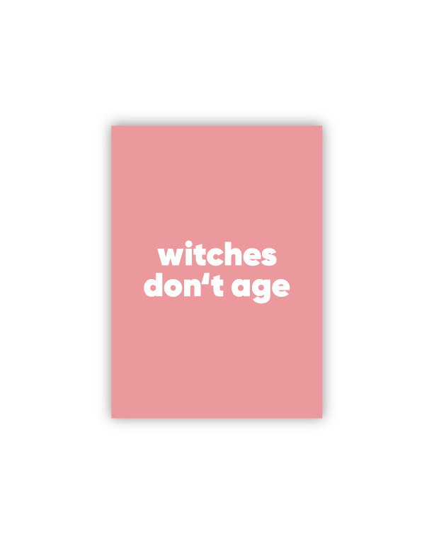 [PPC-00727] Witches Don't Age Postkarte