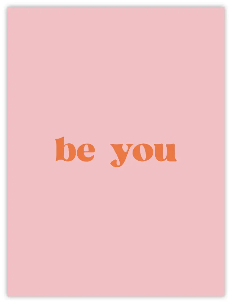 [PPC-00748] Be You Poster (30 x 40 cm, Posterpapier)