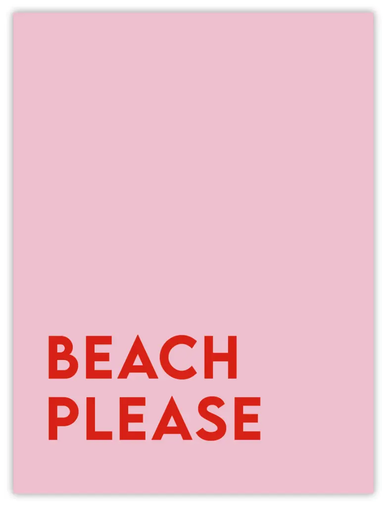 Beach Please Poster