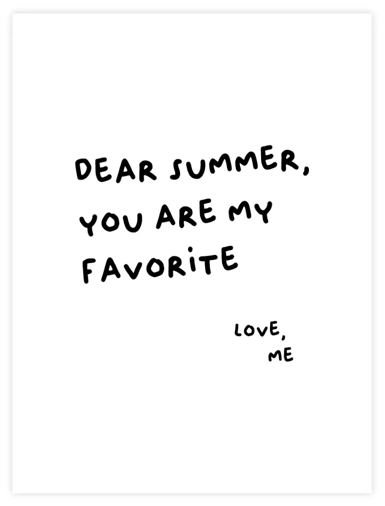 [PPC-00953] Dear Summer Poster (30 x 40 cm, Posterpapier)