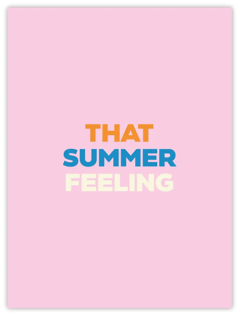 That Summer Feeling Poster