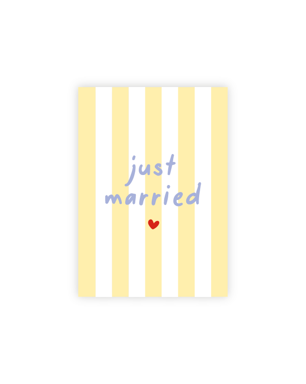Just Married Postkarte