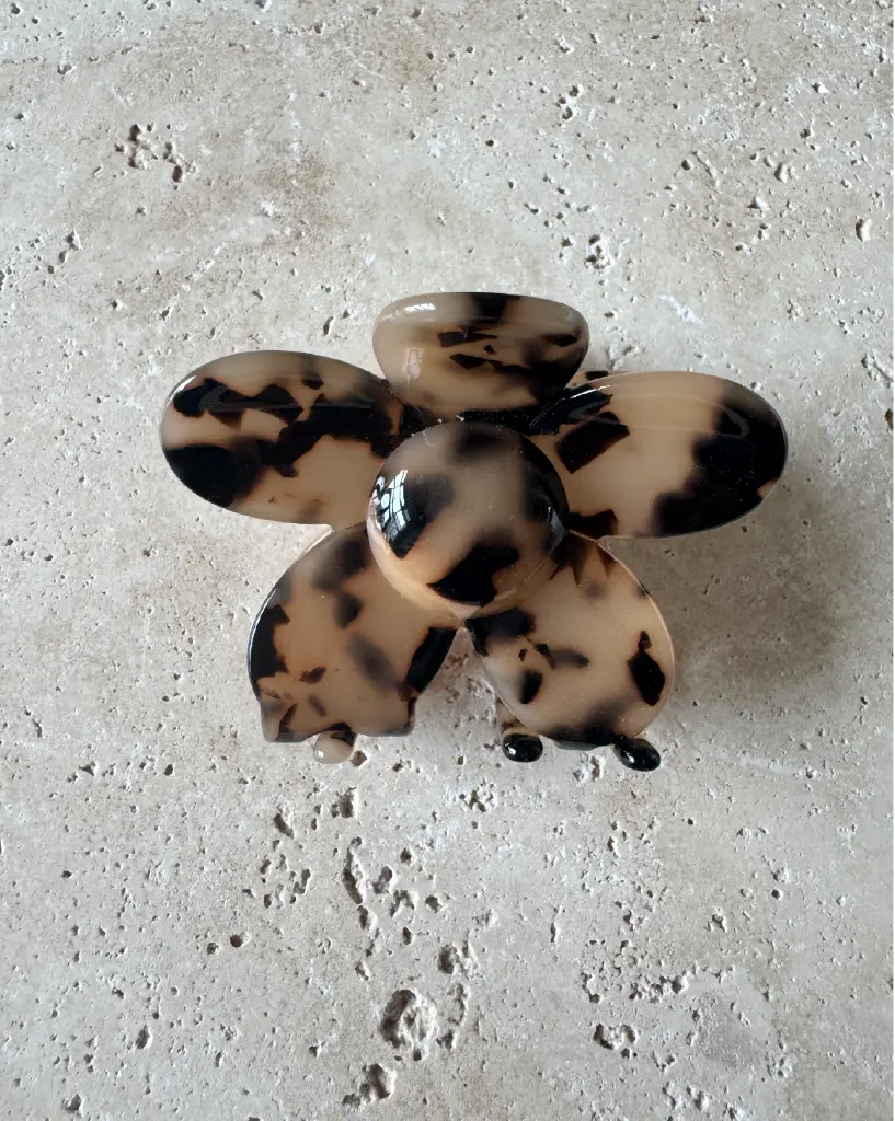 [PPC-01020] Haarspange FLOWER Clip (tortoise)