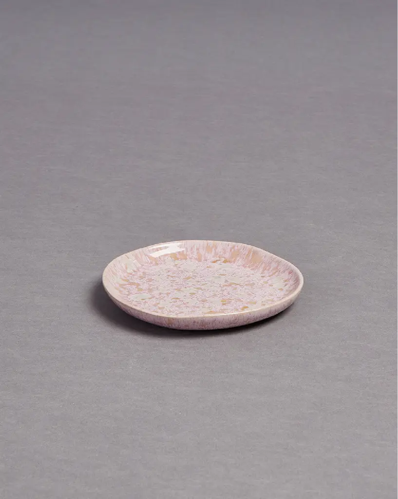 [PPC-01040] Portofino Ceramica Schmuckteller rosa/beige/gesprenkelt
