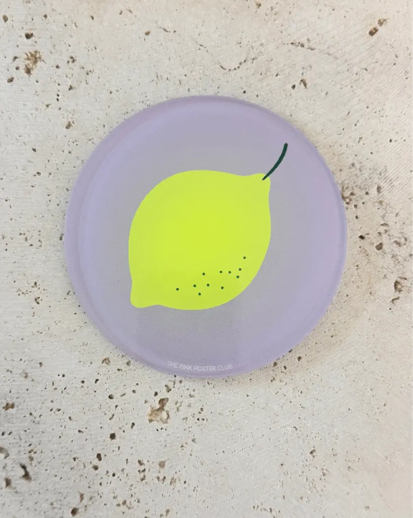 Lemon Neon Untersetzer aus Acryl
