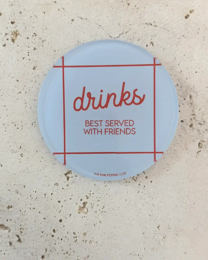 [PPC-01069] Drinks With Friends Untersetzer aus Acryl