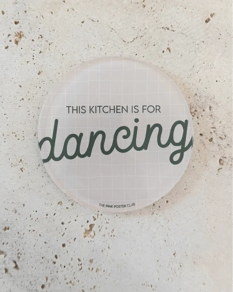 This Kitchen Is For Dancing Untersetzer aus Acryl