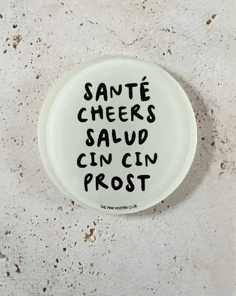 Santé Cheers Untersetzer aus Acryl