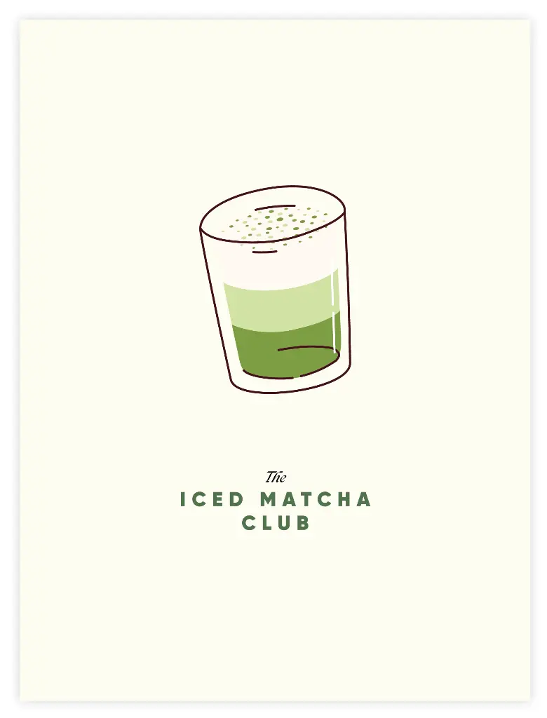 [PPC-01446] Iced Matcha Club Poster (30x40cm, Posterpapier)