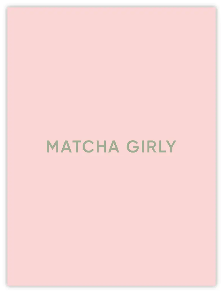 [PPC-01458] Matcha Girly Poster (30x40cm, Posterpapier)
