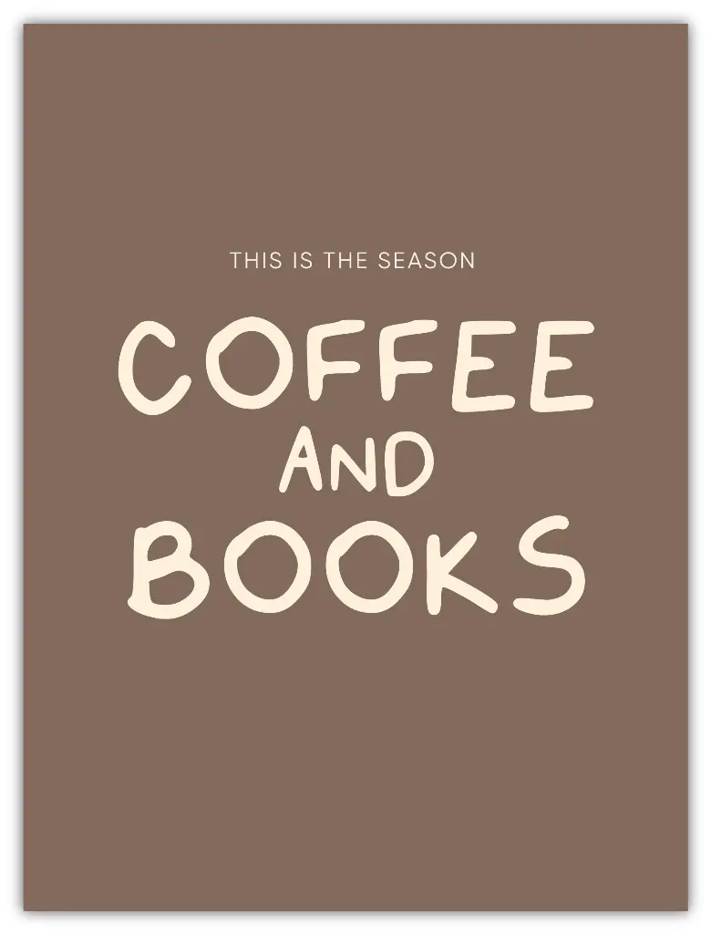 Coffee And Books Poster