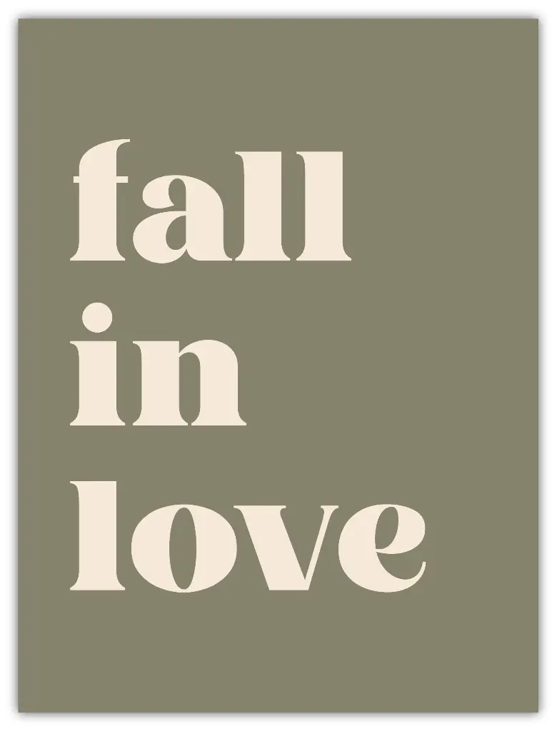 Fall In Love Poster