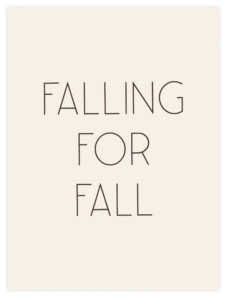 Falling For Fall Poster 