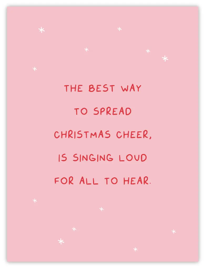 The Best Way To Spread Christmas Cheer Poster