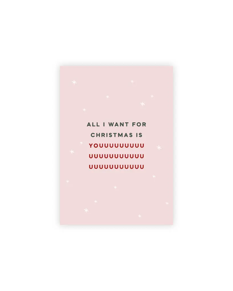 All I Want For Christmas Postkarte