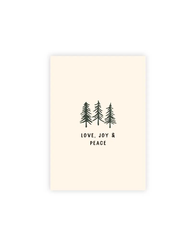 Love, Joy & Peace Postkarte
