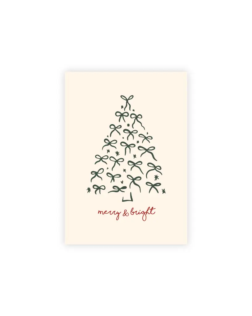  Merry & Bright Postkarte