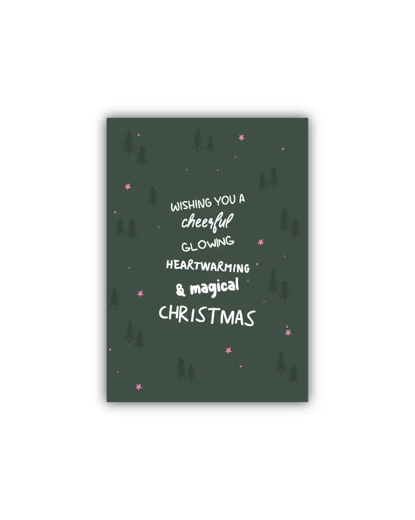 Wishing You A Cheerful ... Christmas Postkarte