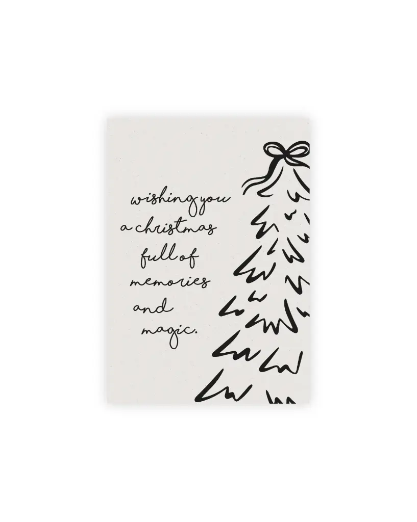 Wishing You A Christmas Full Of ... Magic Postkarte Graskarton