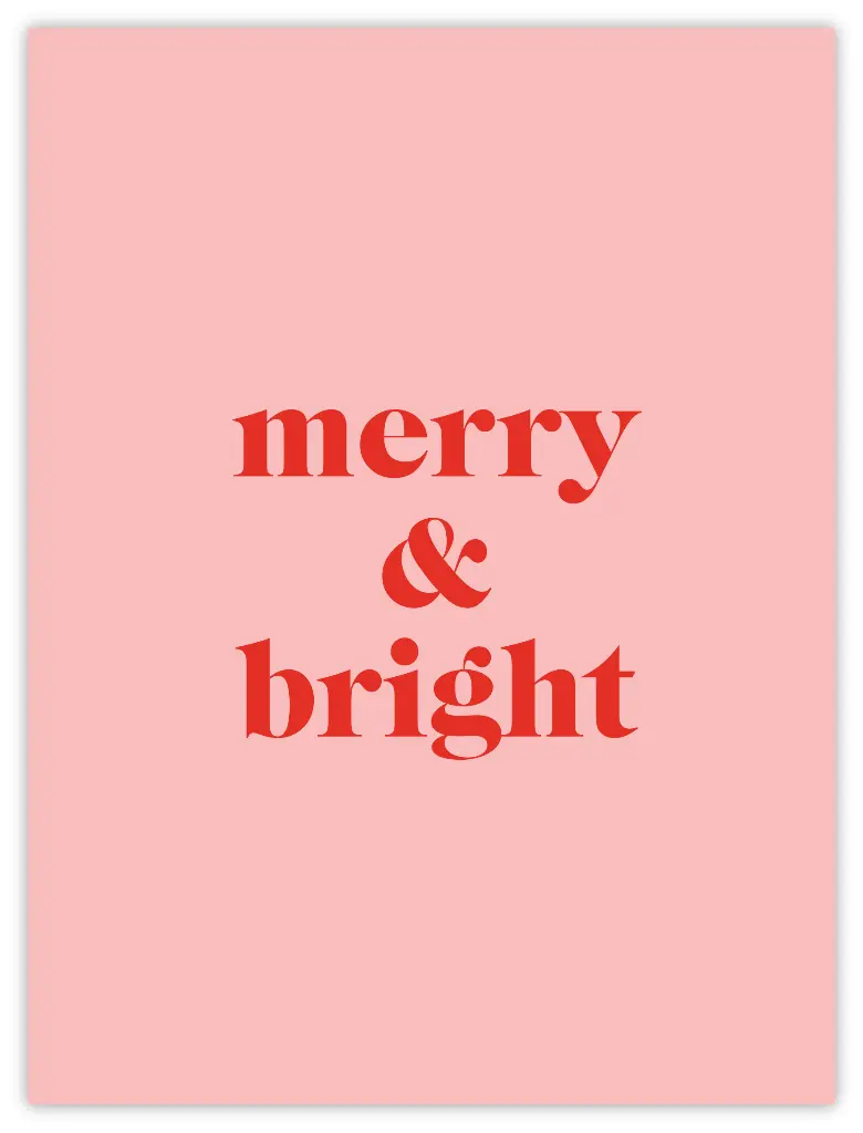 Merry & Bright Poster