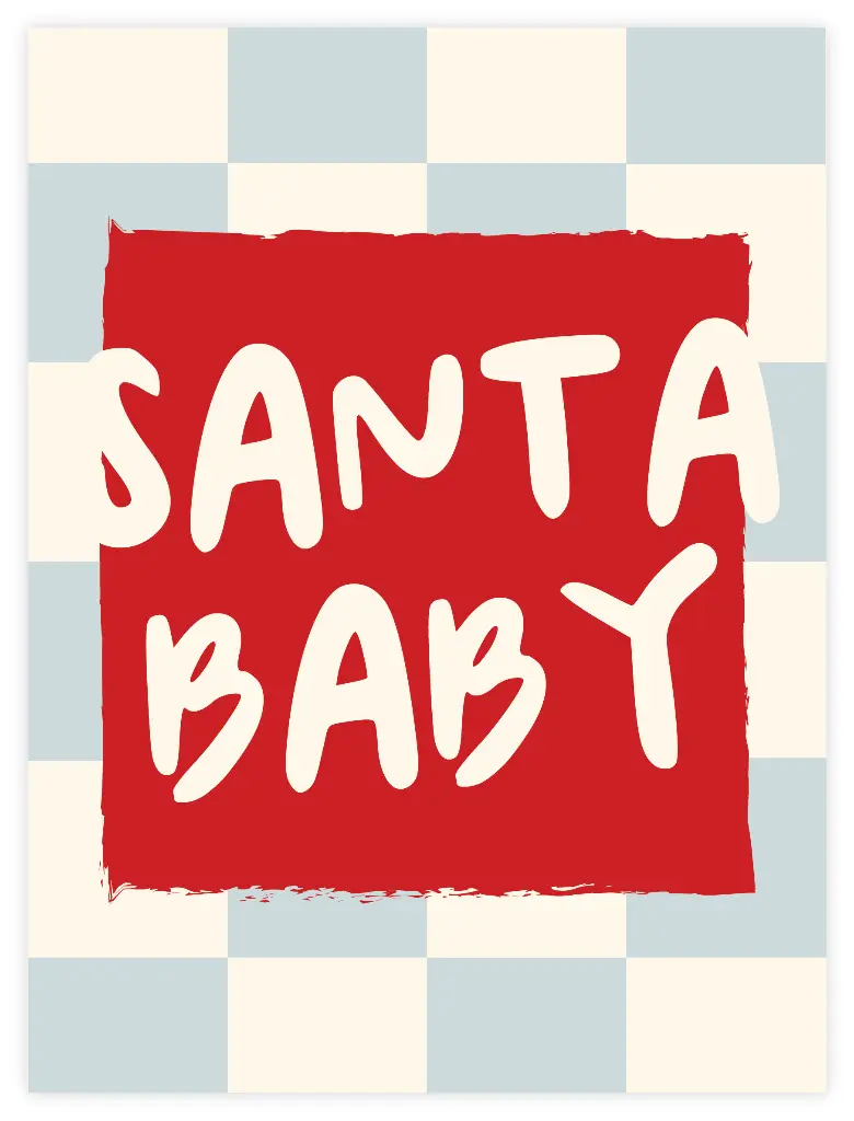 Santa Baby Poster (30x40cm, Posterpapier)