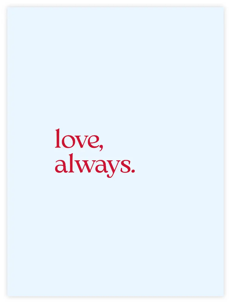 [PPC-01928] Love Always Poster (30 x 40 cm, Posterpapier)
